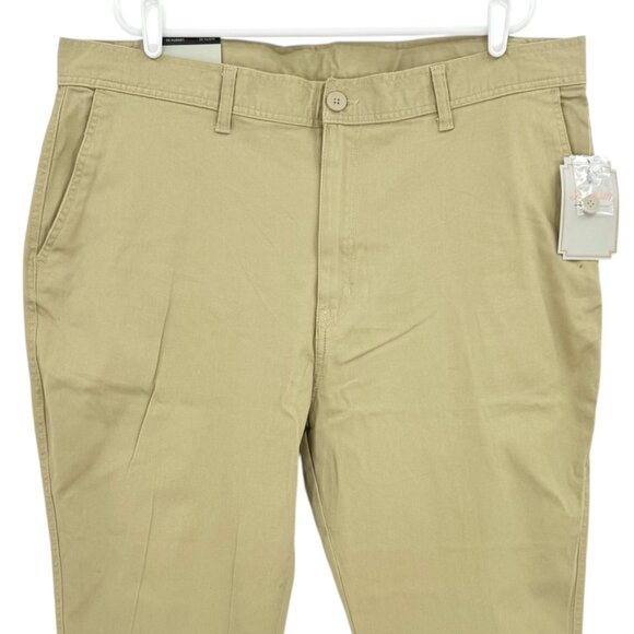 Hallstatt Men's Stretch Standard Fit Khaki Chino Pants Size 42x30 NWT - Picture 3 of 10